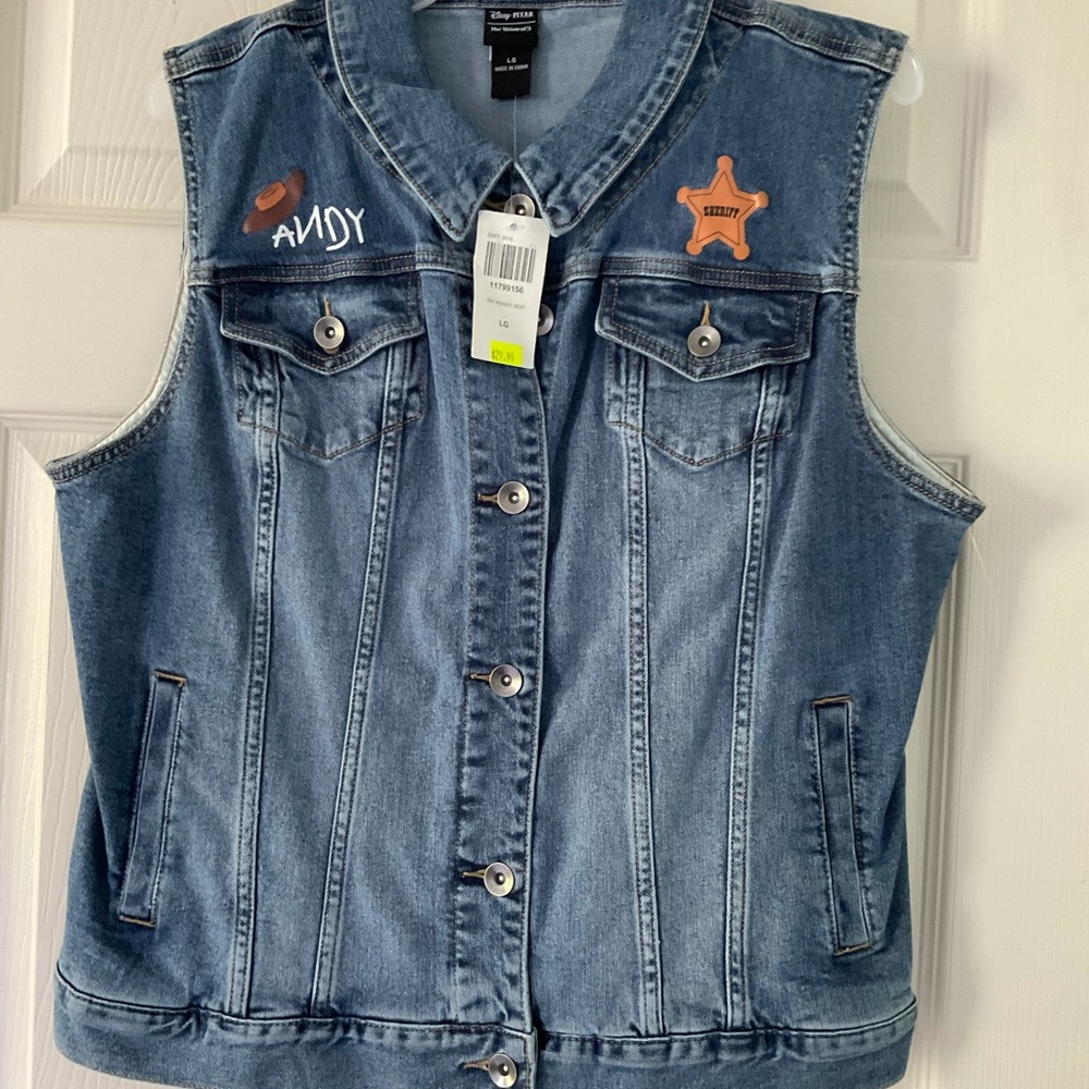 Hot Topic Denim Toy Story Vest